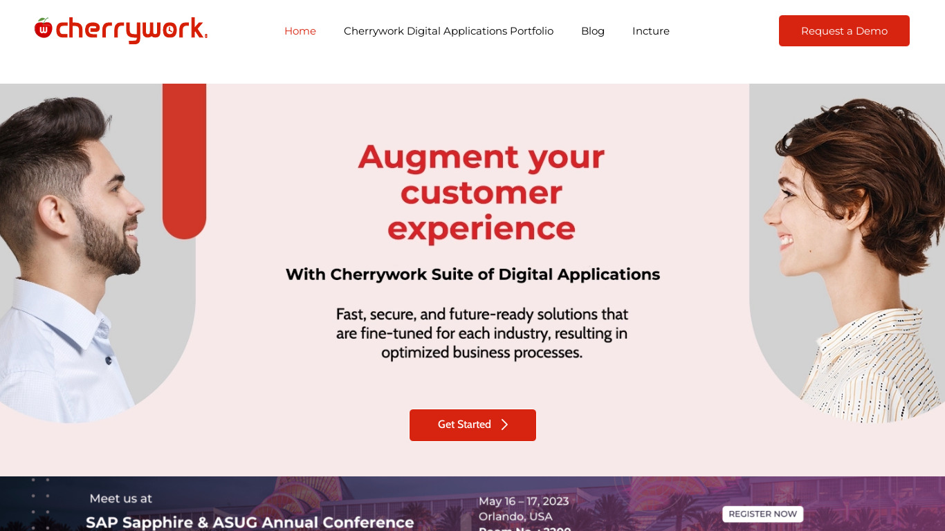 Cherrywork Landing page