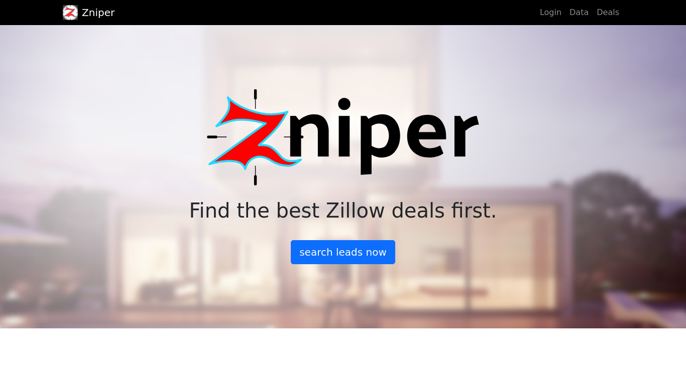 Zniper Landing page