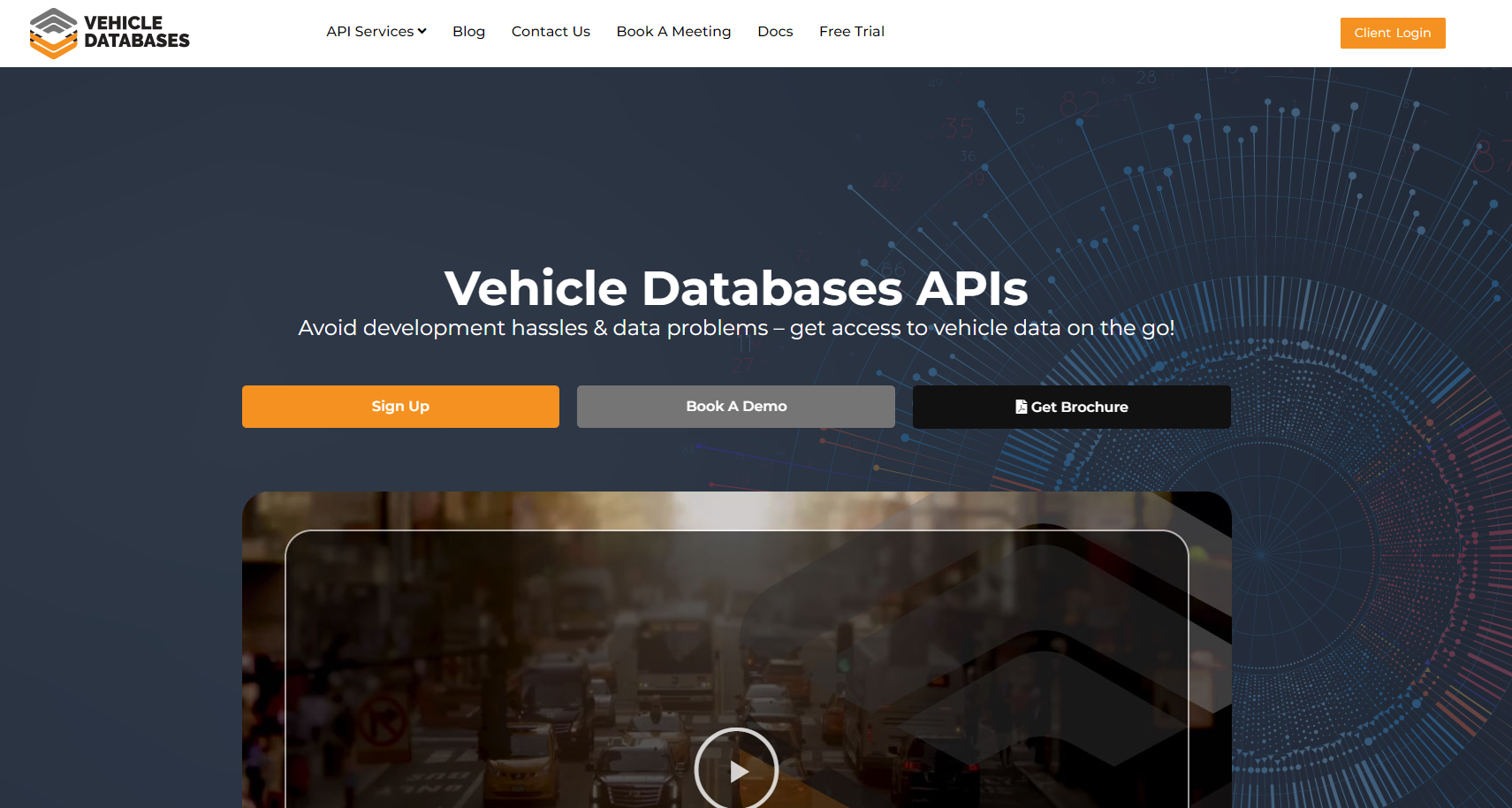 Vehicle Databases Landing page