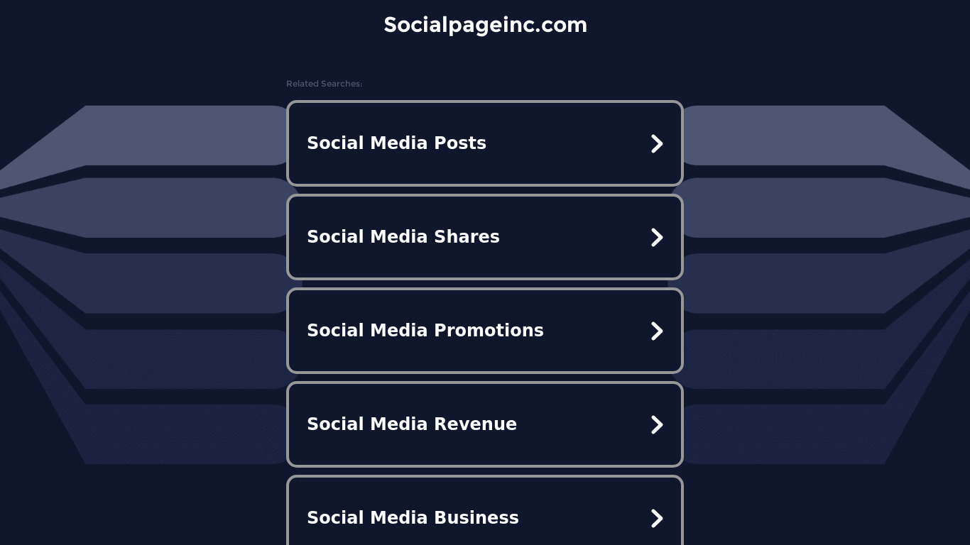 SocialPage Landing page