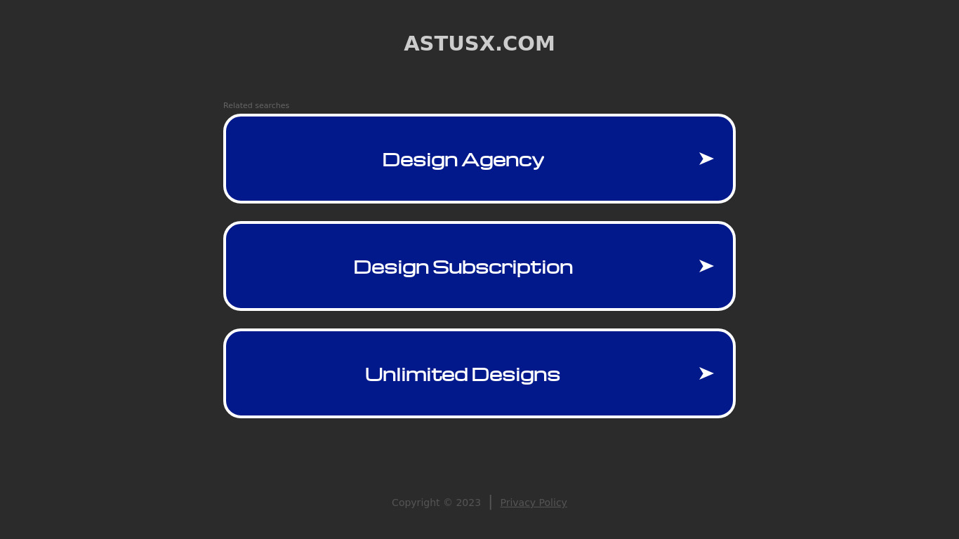 Astusx Landing page