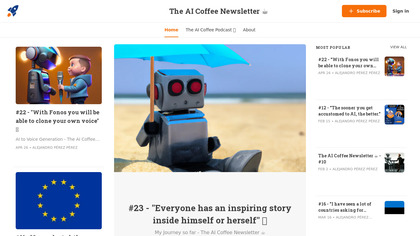 The AI Coffee Newsletter image