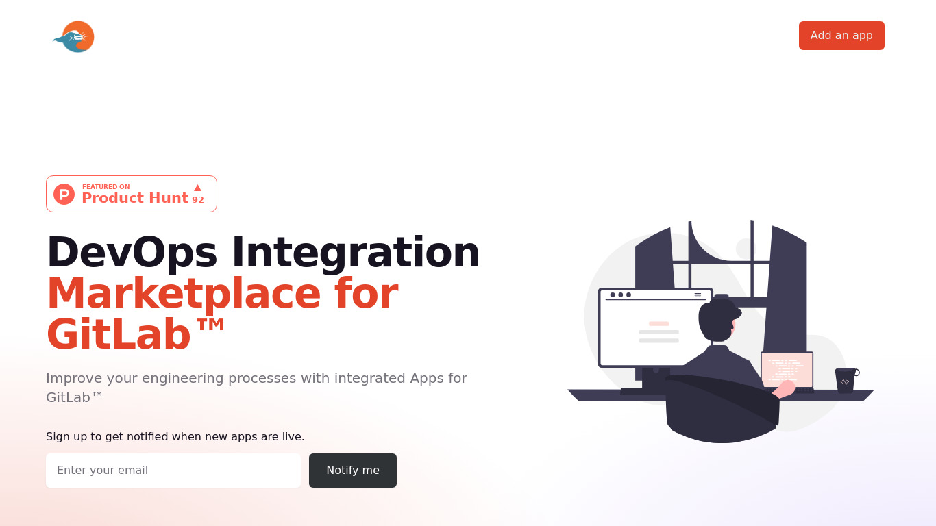 GitLab Integration Marketplace Landing page