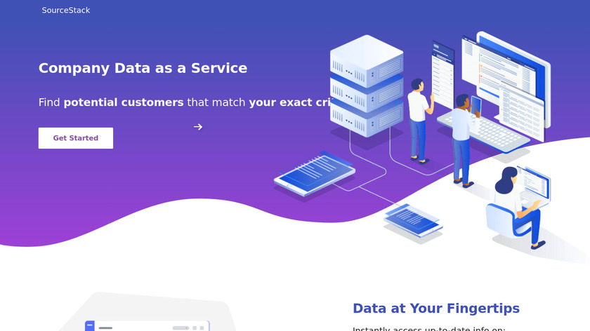 SourceStack Landing Page