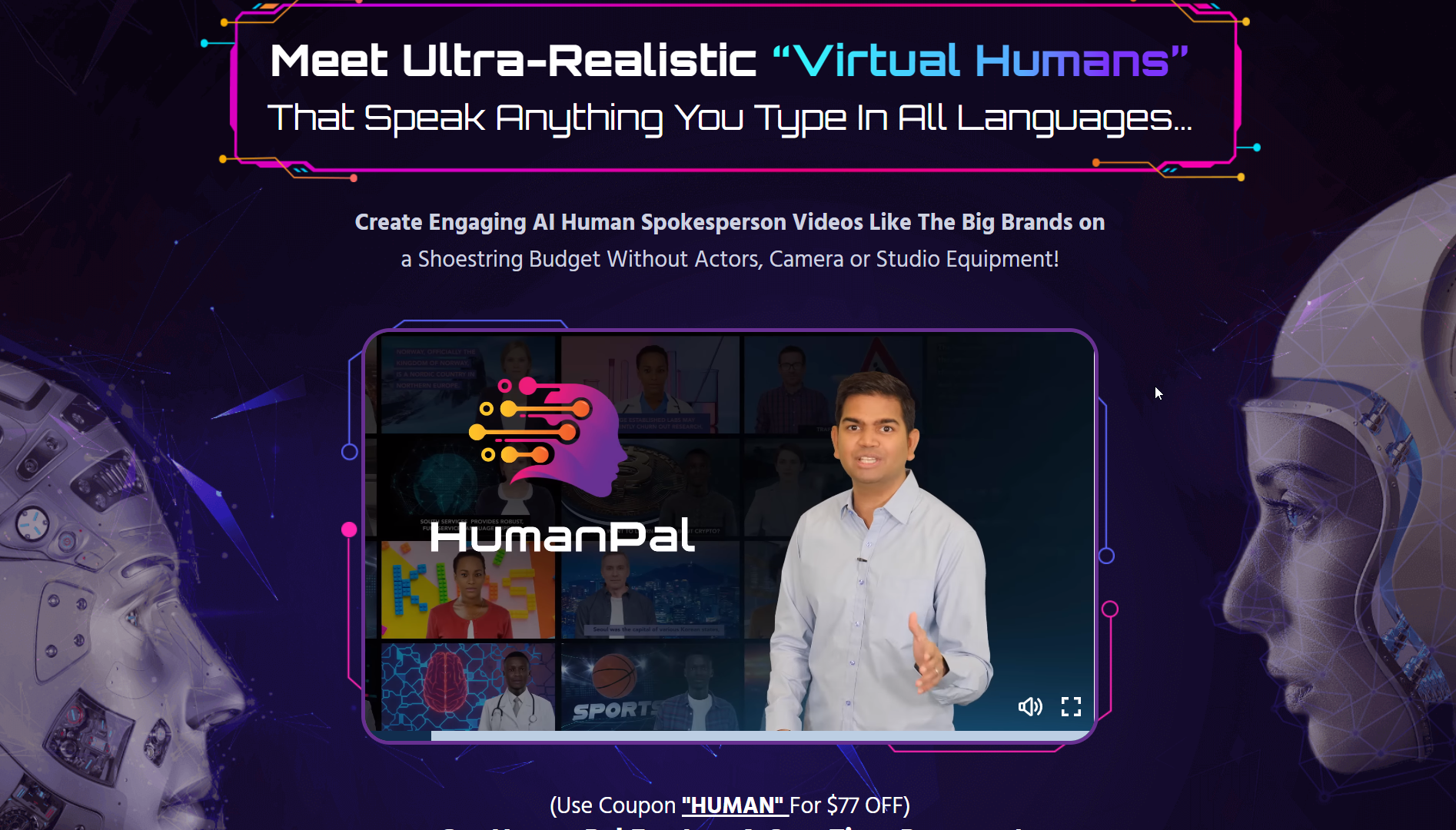 HumanPal Landing page