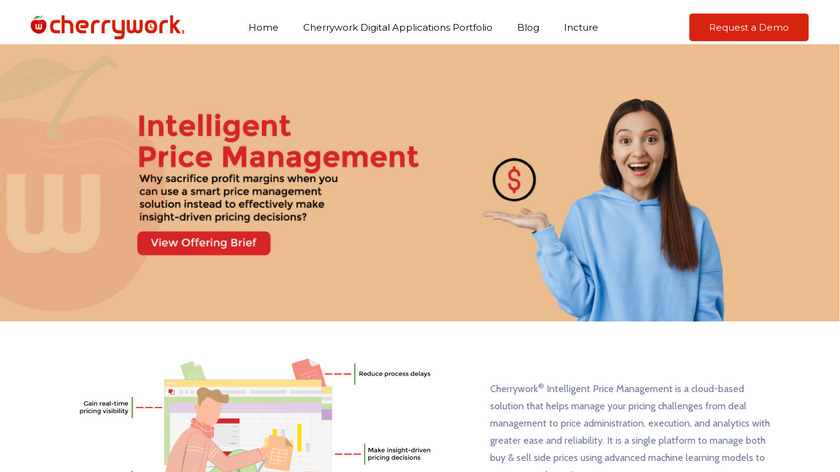 Cherrywork Intelligent Price Management Landing Page