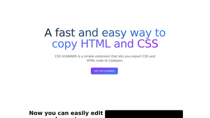 CSS SCANNER screenshot