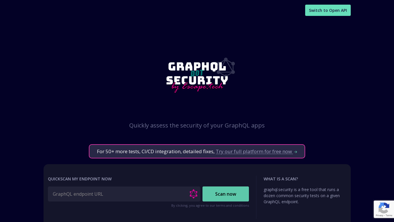 GraphQL.Security Landing page