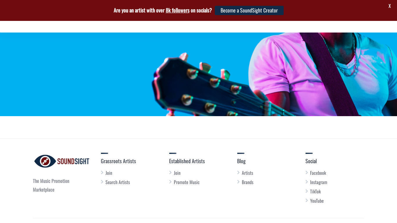 SoundSight BETA Landing page