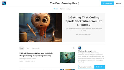 The Ever Growing Dev image