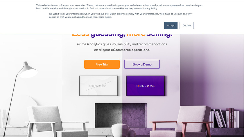 eCommerce Product Actions and Table Landing Page