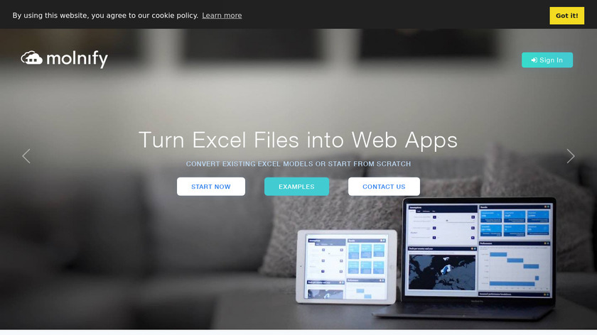 Molnify Landing Page