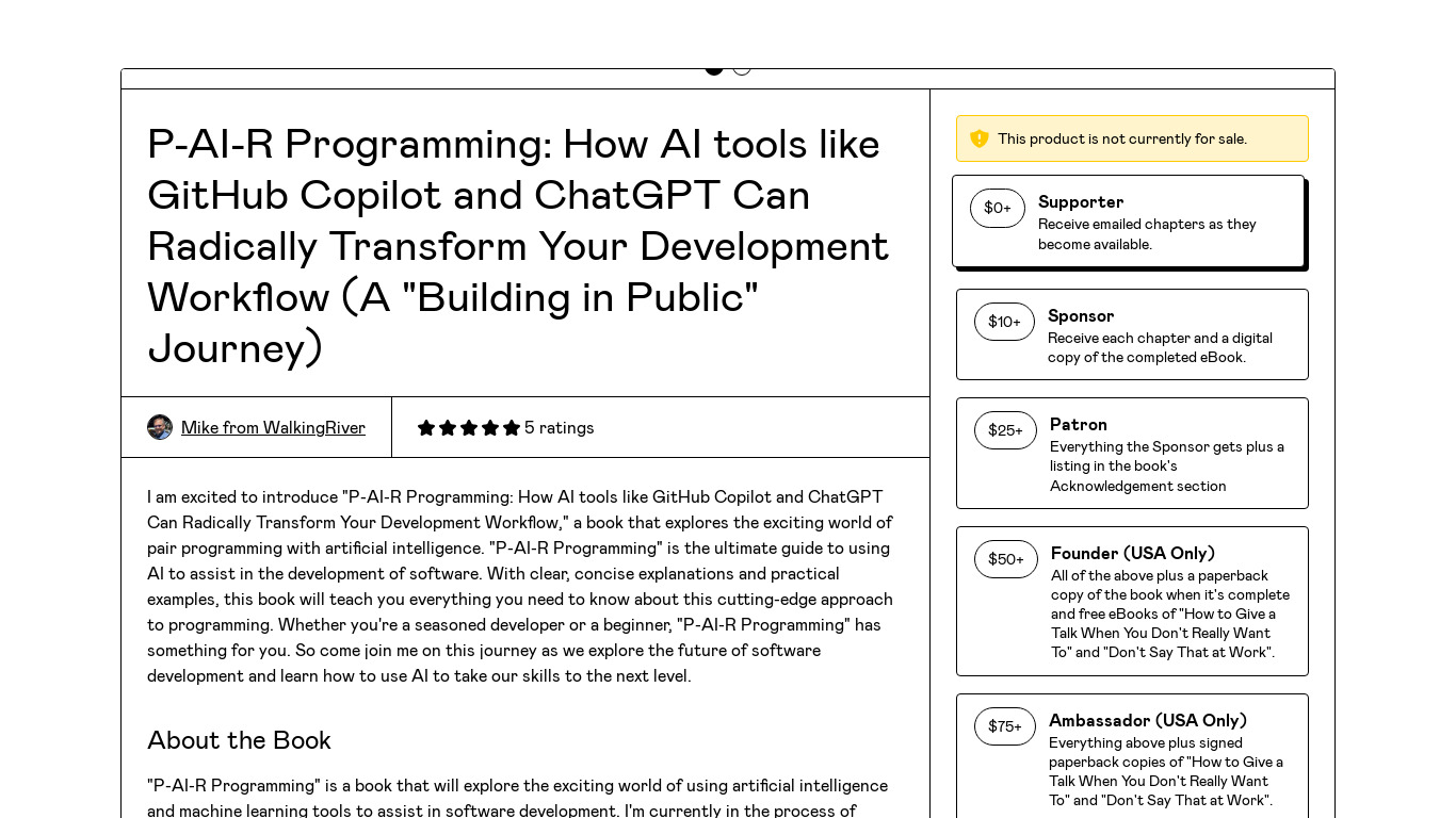 P-AI-R Programming Using AI tools Landing page