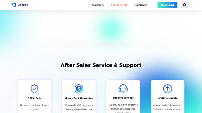 Macube Landing Page