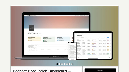 Podcast Production Dashboard image