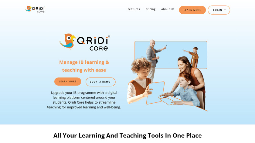 Qridi Core Landing Page