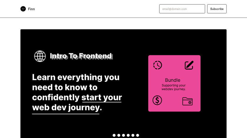 The Introduction to the Frontend Landing Page