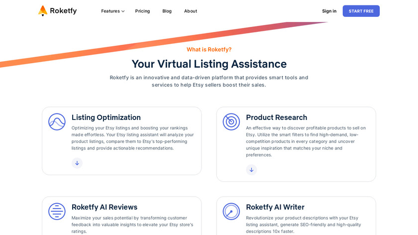 Roketfy Landing Page