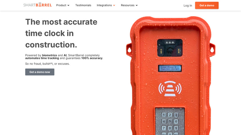 SmartBarrel Landing Page