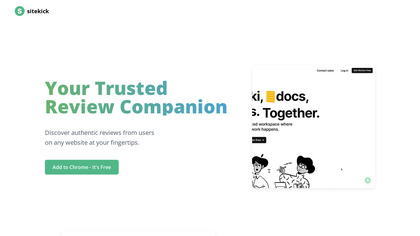 Sitekick screenshot