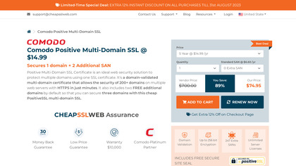 Comodo Positive Multi-Domain SSL image