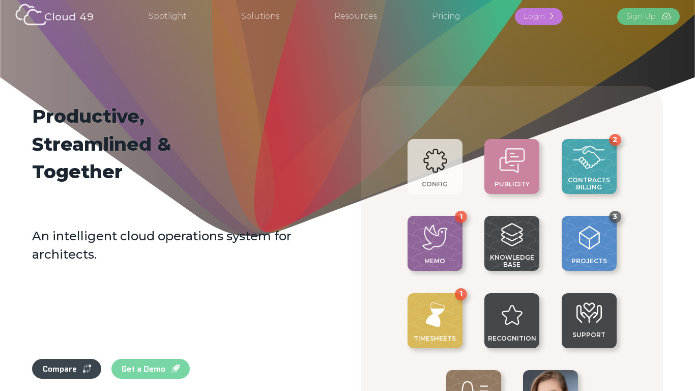 Cloud 49 Landing page