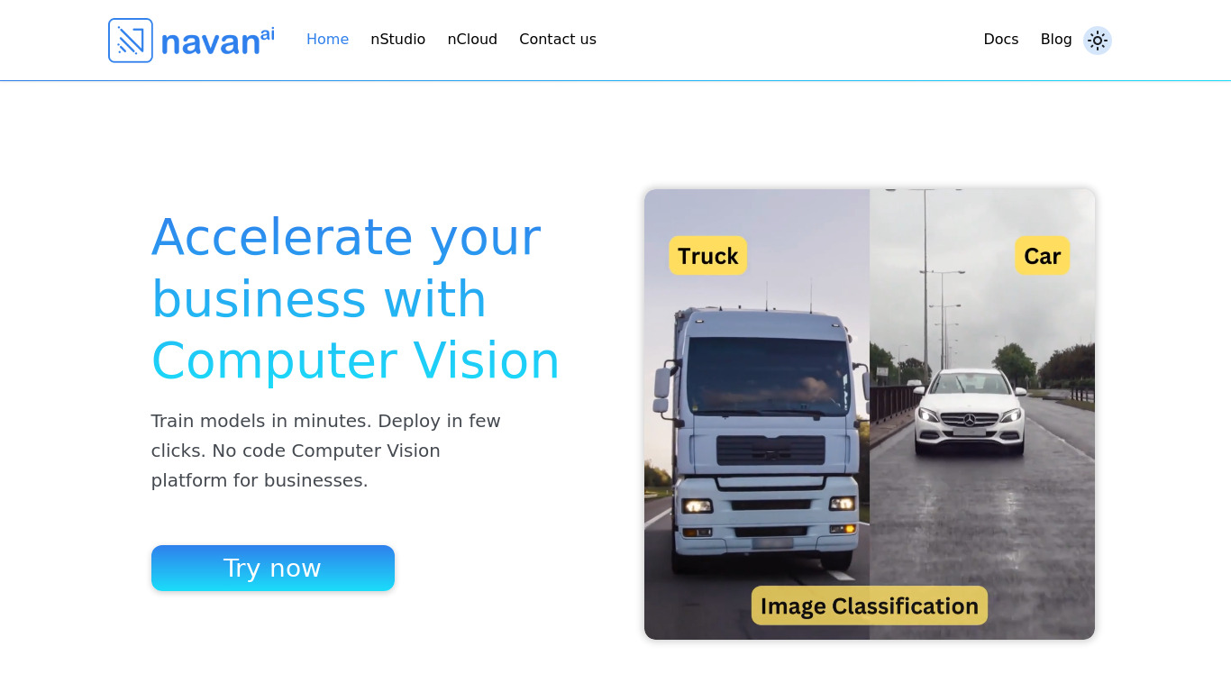 navan.ai Landing page
