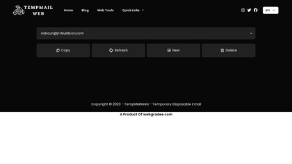 TempMailWeb - Temporary Email image