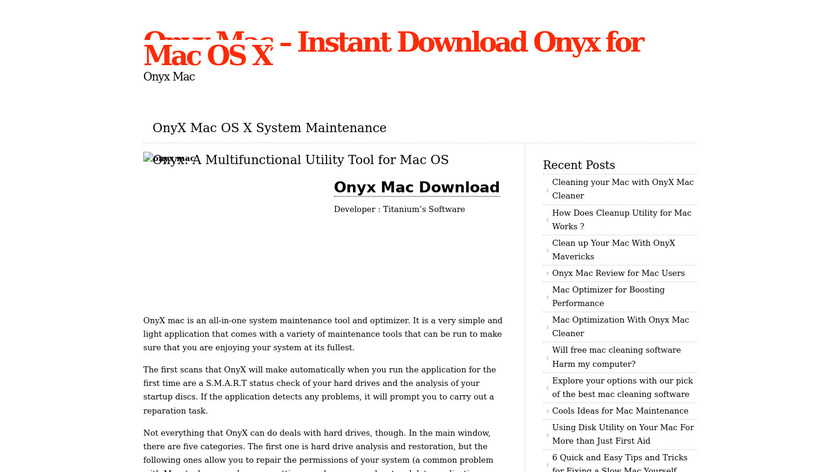 Onyx Mac Landing Page
