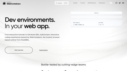 WebContainers.io image