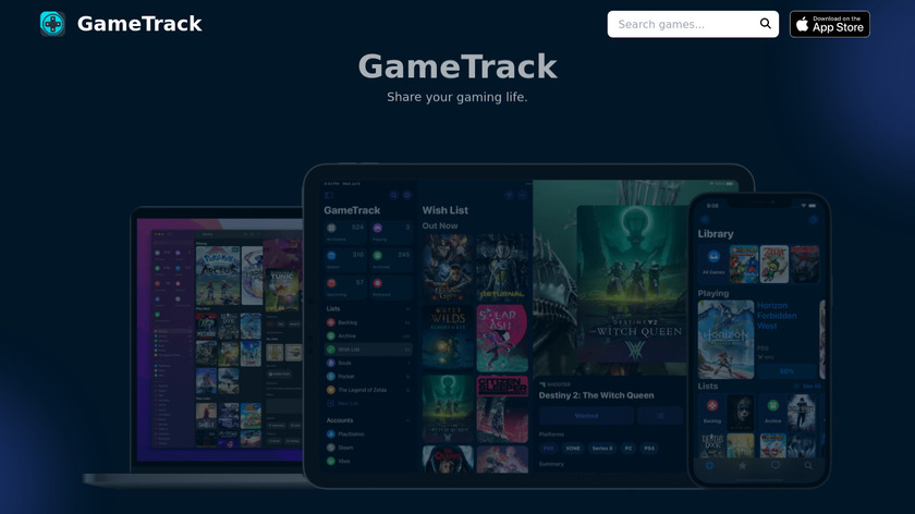 GameTrack Landing Page