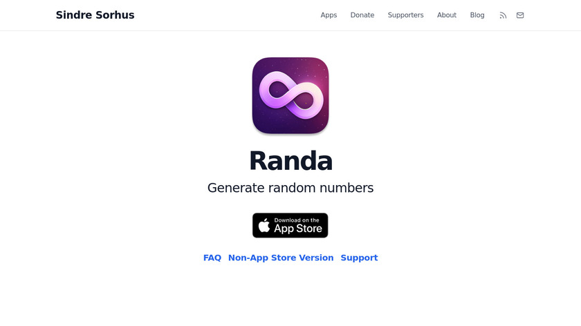 Randa Landing Page