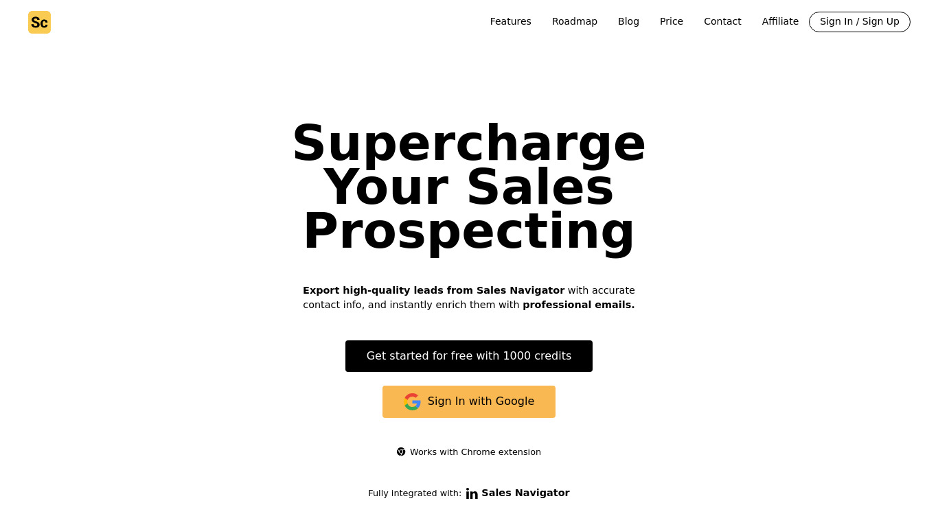 Scrupp Landing page