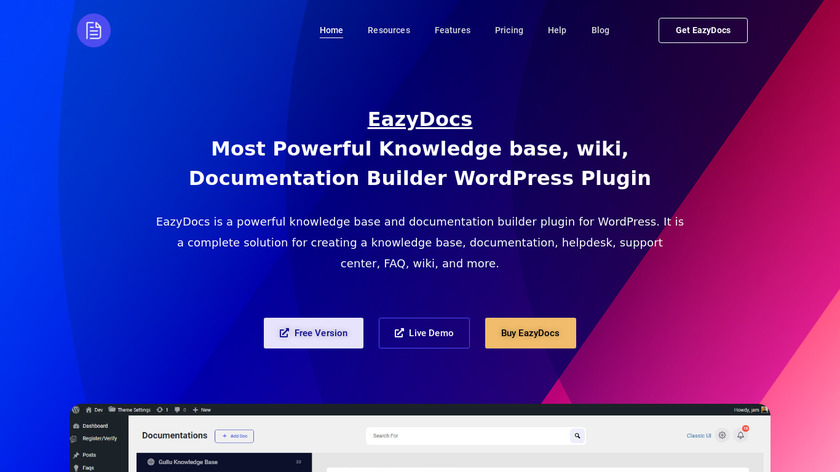 EazyDocs Landing Page