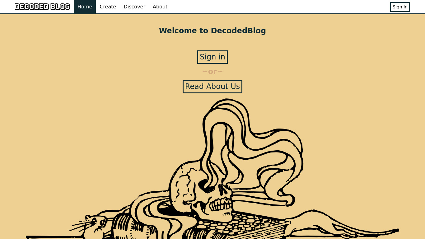 Decoded Blog Landing page