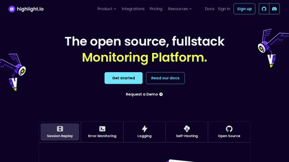 highlight.io screenshot