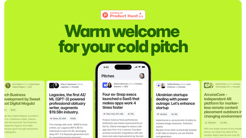House of Pitch Landing Page
