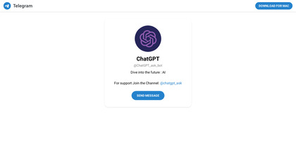 Chat GPT telegram bot image