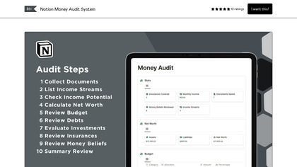 Notion Money Audit System image