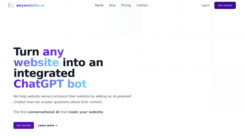 anywebsite.ai Landing Page