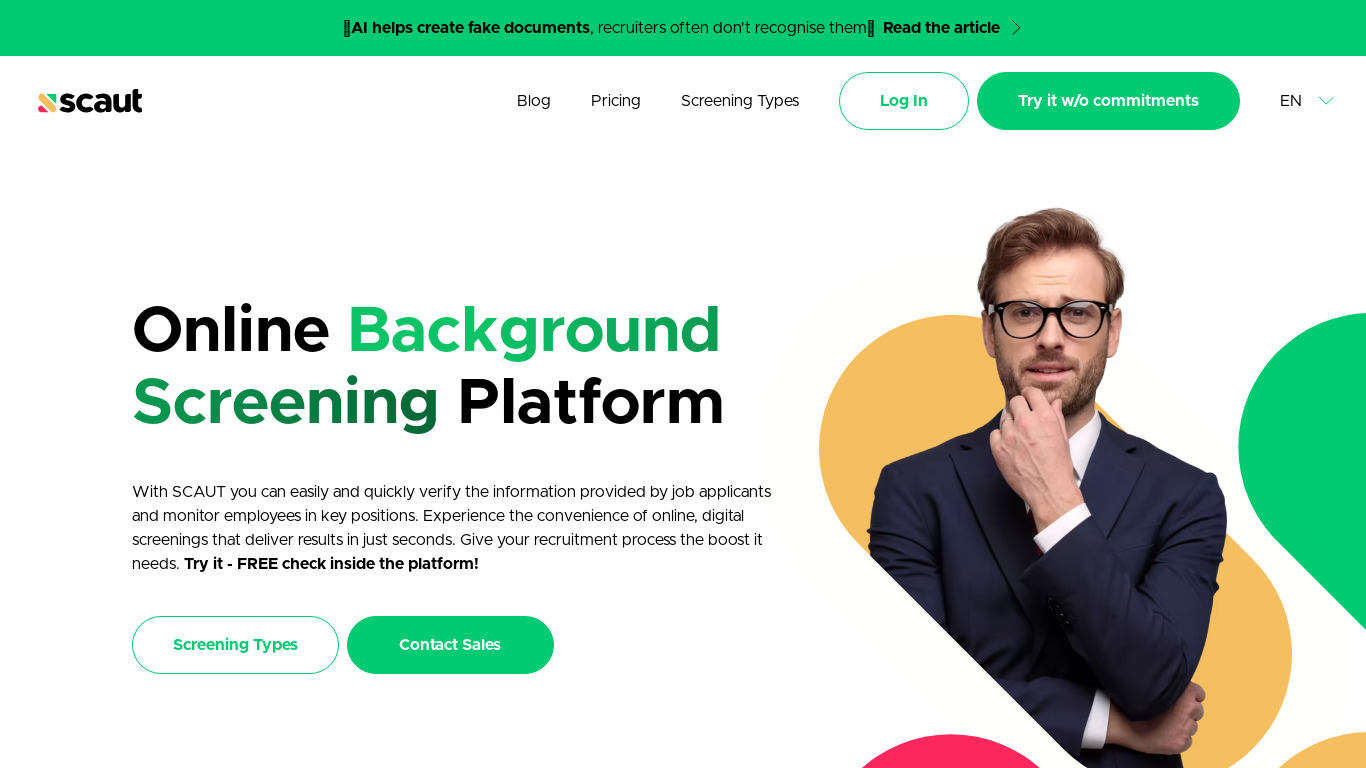SCAUT Landing page