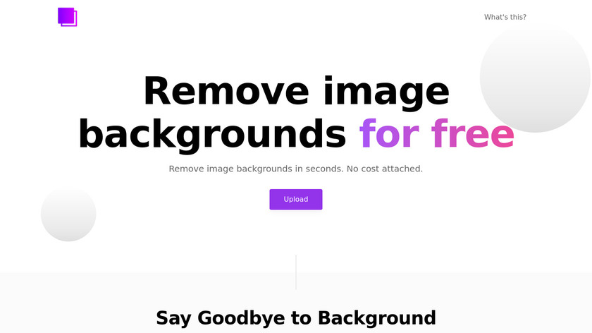 removebg.dev Landing Page