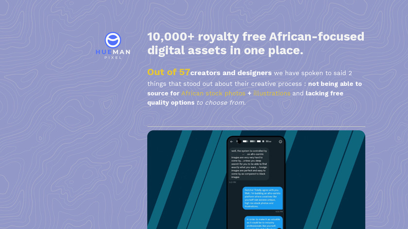 Hueman Pixel Landing Page