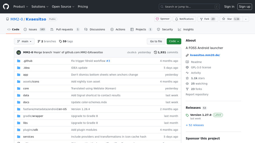 Kvæsitso Landing Page