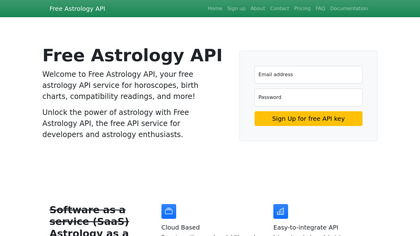 Free Astrology API screenshot