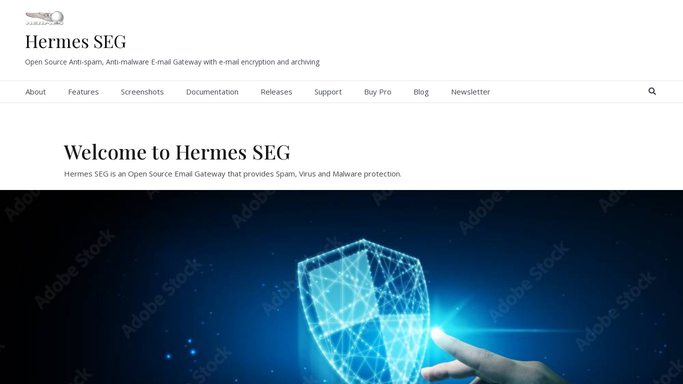 Hermes SEG Landing page