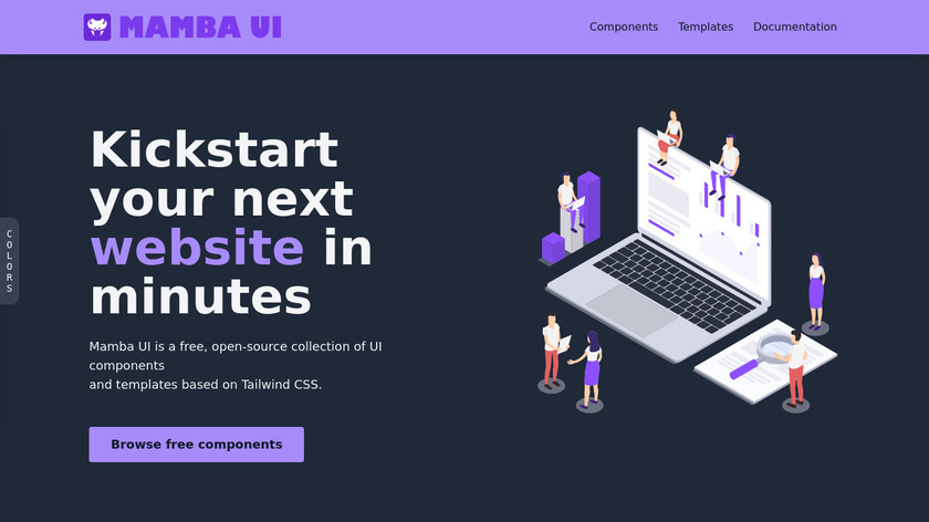Mamba UI Landing Page