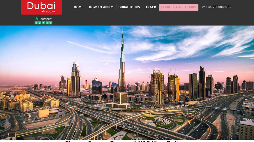 Dubai Visa Landing Page