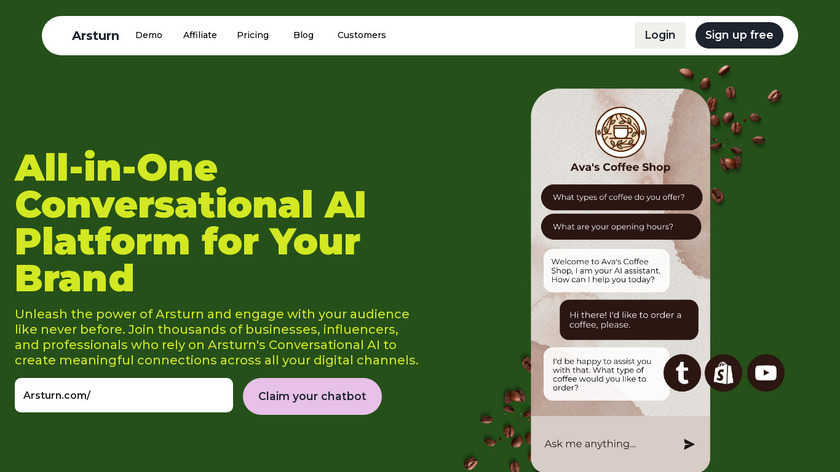 Arsturn Landing Page