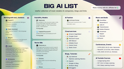 Big AI List image